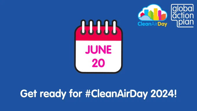 Get ready for #CleanAirDay 2024! 
June 20