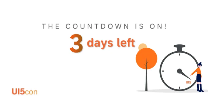 The countdown is on! 3 days left, UI5con