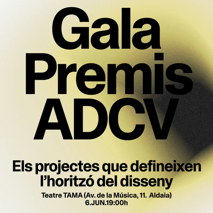 Cartel de la gala de premios adcv
