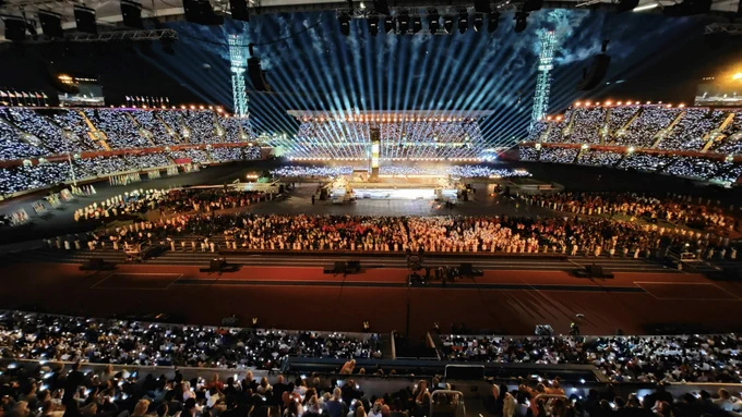 Epic sports opening ceremony with CrowdLED