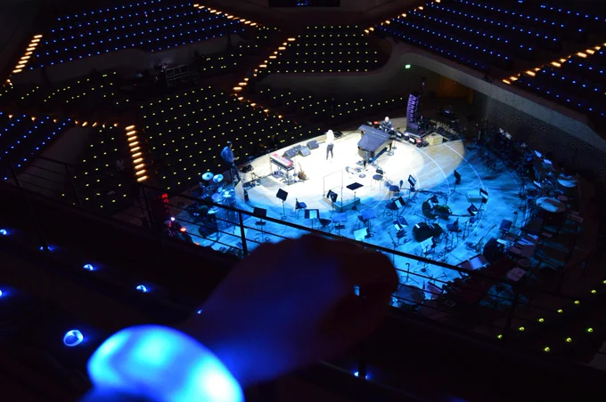 Iconic Elbphilharmonie Hamburg illuminated by CrowdLED