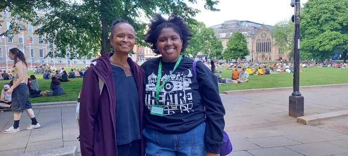End of walk on College Green
