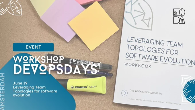 Event: workshop Leveraging Team Topologies for Software Evolution on June 19 in Amsterdam.