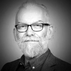 Black and white photo of Pétur Húni Björnsson
