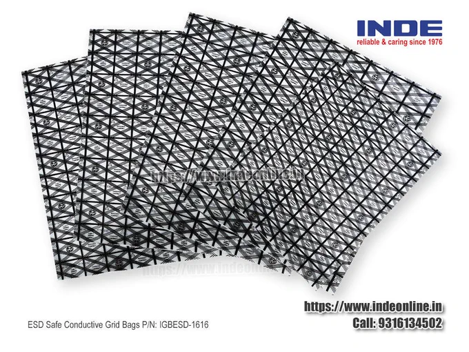 SD Safe Conductive Grid Bags for Ultimate Protection of Sensitive Electronic Components