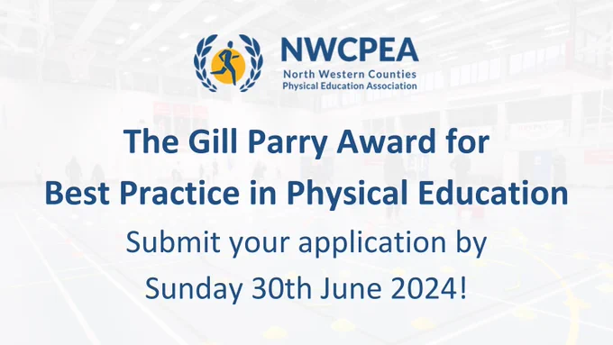 An online flyer for the Gill Parry Award for Best Practice in Physical Education. 