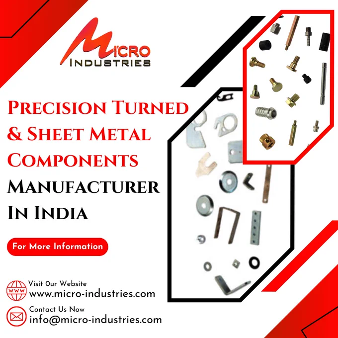 Application of Precision Turned & Sheet Metal Components, Sheet metal Components is a versatile process that involves shaping and manipulating sheet metal to create a wide range of products and components. This process is widely used in various industries due to its flexibility, cost-effectiveness, and ability to produce complex shapes and designs. Below are some common applications of sheet metal fabrication
