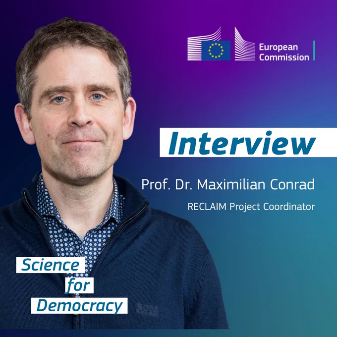 A visual with a photograph of Dr. Maximilian Conrad