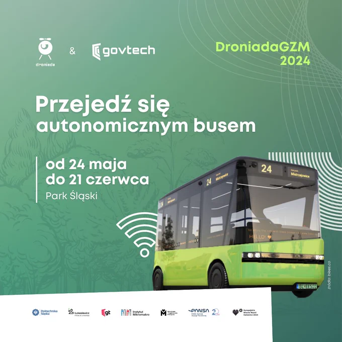 Przejedź się autonomicznym busem, 24 maja - 21 czerwca, Park Śląski
