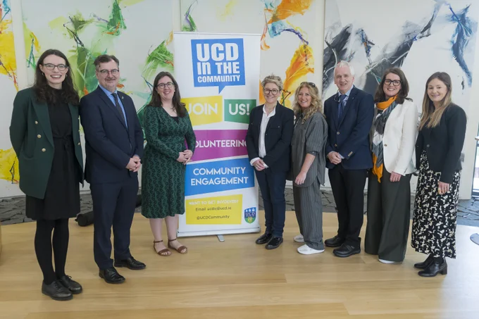 UCD colleagues pictured at the launch of the UCD Community Engagement Report.