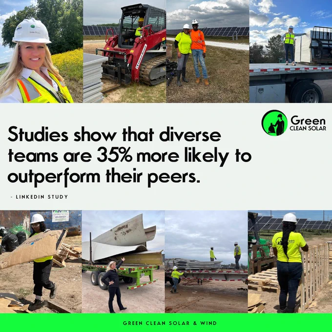 Diversity/woman owned business | Green Clean Solar & Wind♻️