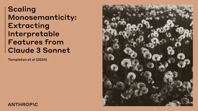 Title card for Scaling Monosemanticity: Extracting Interpretable Features from Claude 3 Sonnet