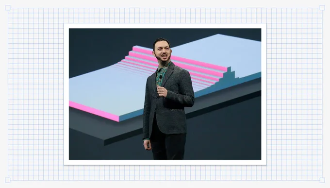 Matias Duarte on stage.