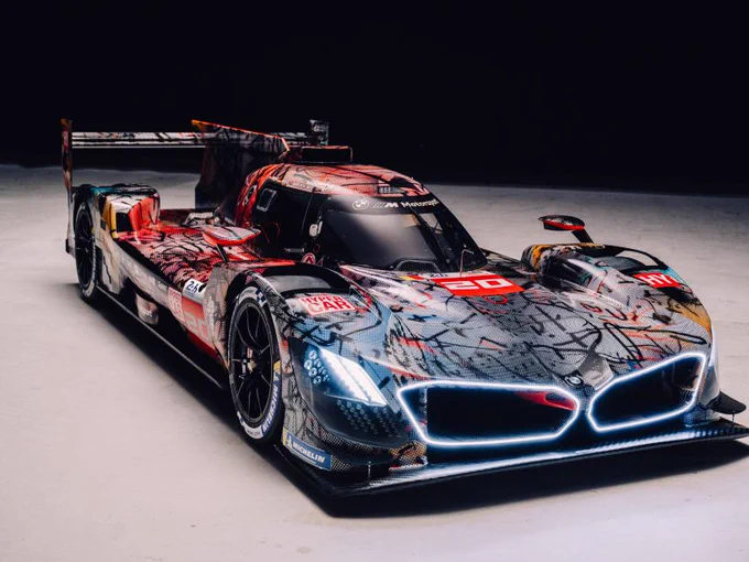 julie mehretu’s BMW art car premieres at the centre pompidou in paris for the first time