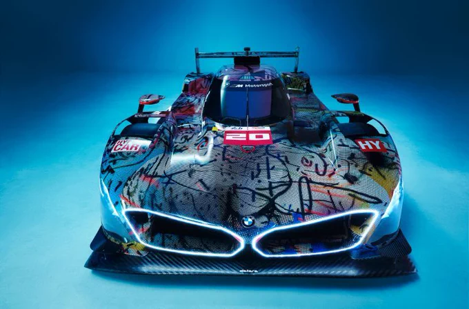 julie mehretu’s BMW art car premieres at the centre pompidou in paris for the first time