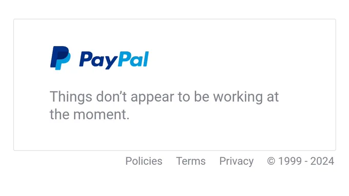 Things don't appear to be working at the moment.