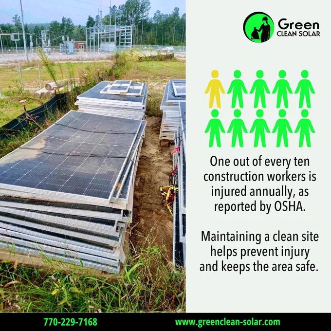 Clean renewable energy site safety | Green Clean Solar & Wind♻️
