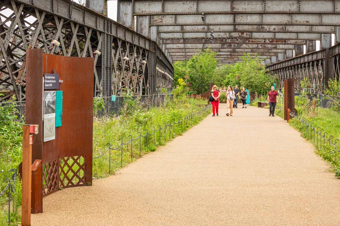 Castlefield railway walk