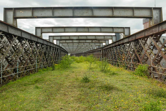 Castlefield railway walk
