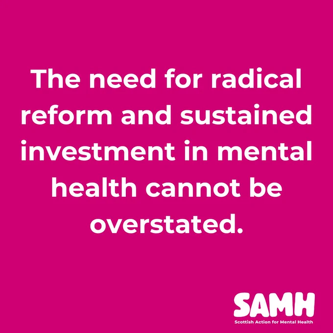 The need for radical reform and sustained investment in mental health cannot be overstated.