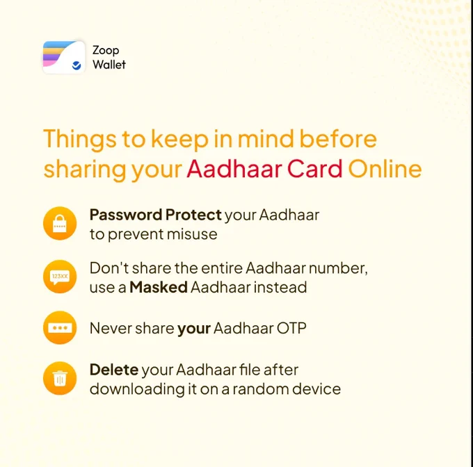 Things to keep in mind before sharing your Aadhaar Card Online! 