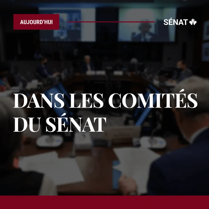 Aujourd'hui dans les comités du Sénat