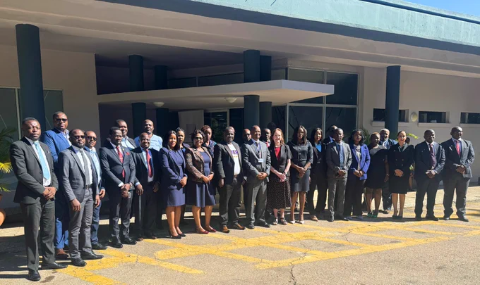All course participants standing together after the ICAR training in Zambia