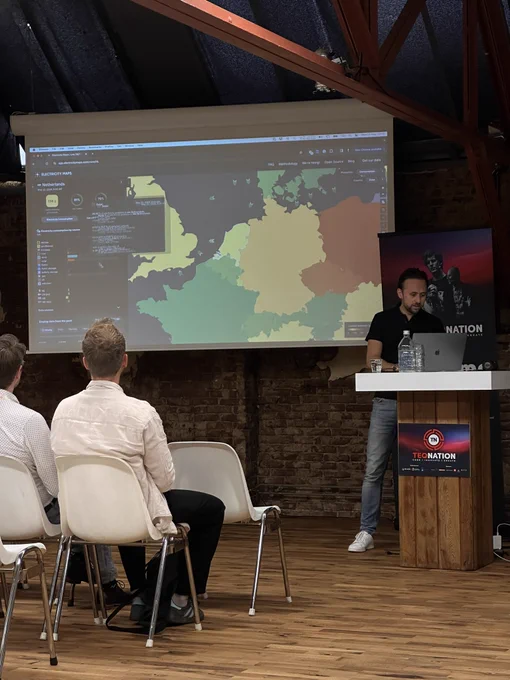 A website with the energy type on a world map