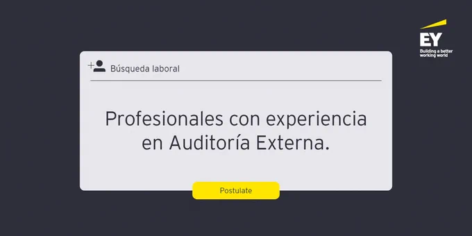 Búsqueda laboral | Profesionales con experiencia en Auditoría Externa. 