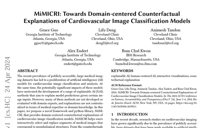 Screenshot of MiMICRI paper.