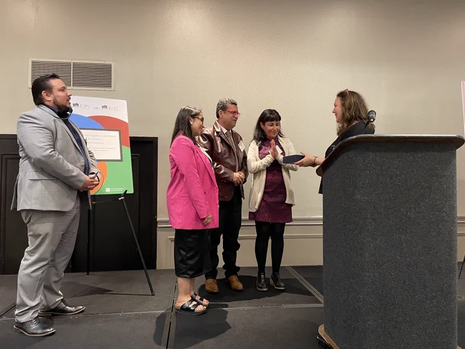Fundación San Carlos de Maipo Chile team receiving the Myrna B. Shure Award.