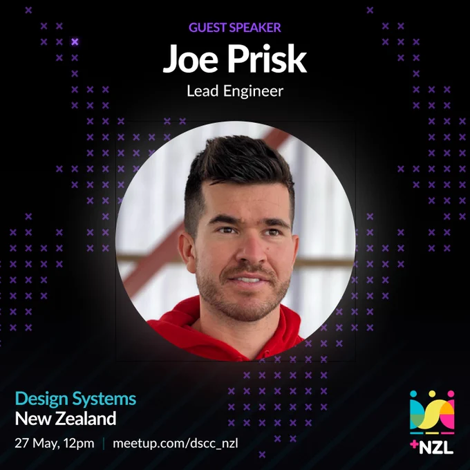 Design Systems New Zealand guest speaker, Joe Prisk.