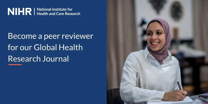 Become a peer reviewer for our Global Health Research Journal