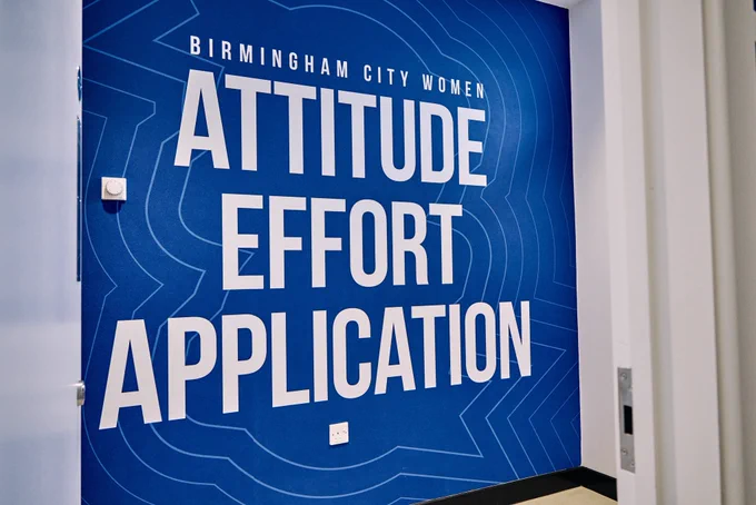A graphic on the wall at the Knighthead Performance Centre.