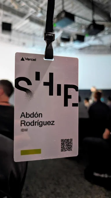 Abdon Rodriguez's Vercel Ship badge 