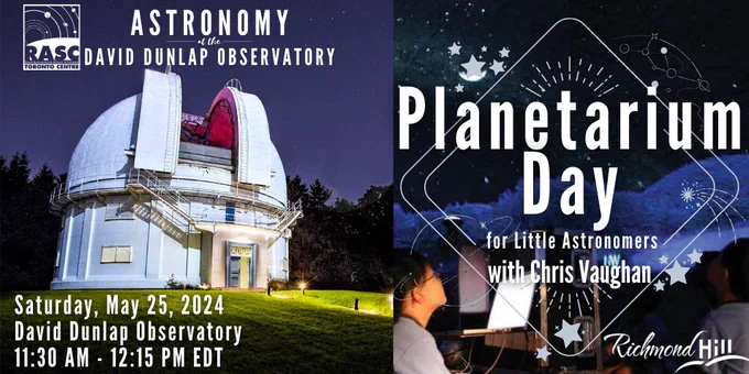 A chance for little astronomers in the family to join in this great learning experience! Enter a Digital Portable Planetarium and take a journey through the universe led by an RHDDO astronomer. We’ll tour the night sky, travel through space, and see immersive full dome movies. The unscripted format will allow little ones and grown-ups to experience a variety of topics. Ask our astronomer questions and see the answers in a planetarium setting. Please note that all guests will sit on a clean floor. All individuals/family members attending this program must be registered and a registered adult must accompany any registered participants under the age of 16. Please arrive 15 minutes prior to the program start time in order to be signed in.