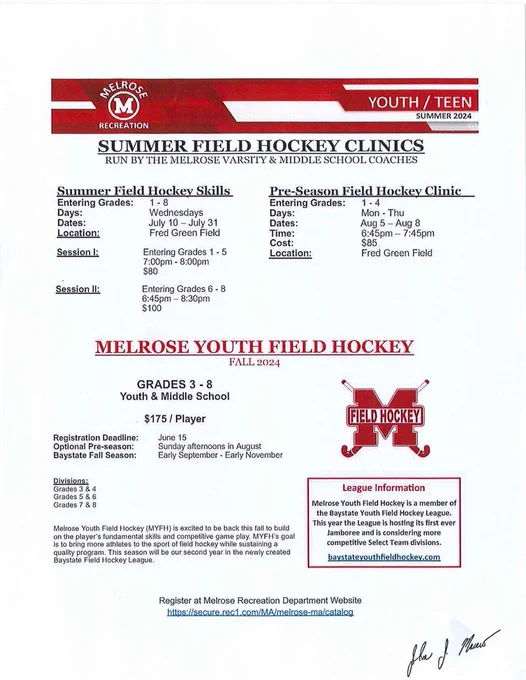 School Letter M