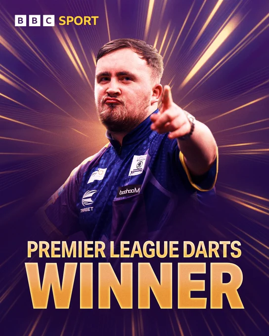 Luke Littler is the Premier League Darts winner
