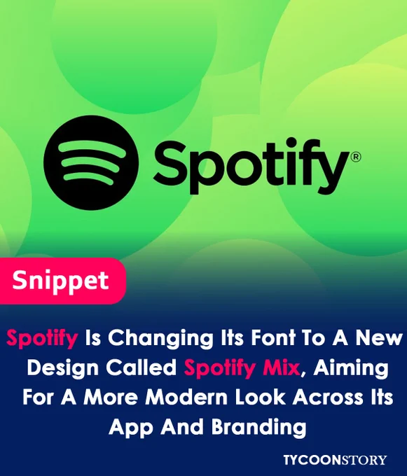 Spotify Gets a Makeover: Introducing Spotify Mix, the New Font for Your Eyes