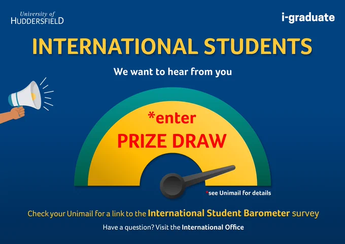 International Barometer survey for international students, check unimail for details