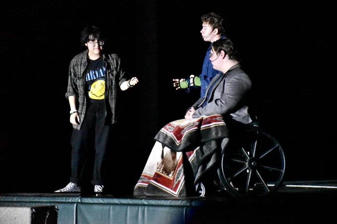 ATL:
Nicholson Catholic College students perform during dress rehearsal of Percy Jackson Musical The Lightening Thief.
