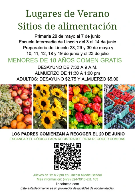 Summer Feeding Flyer 24 Spanish