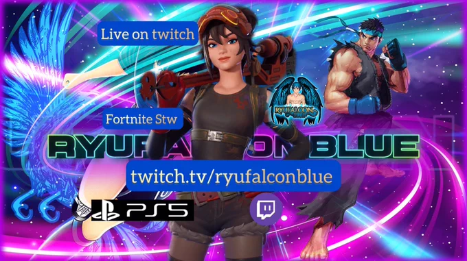 Im live on twitch.tv/ryufalconblue