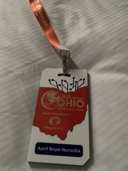 2024 COISSA InfoSec Summit attendee badge.