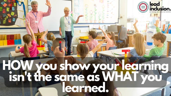 Students and teacher in classroom.