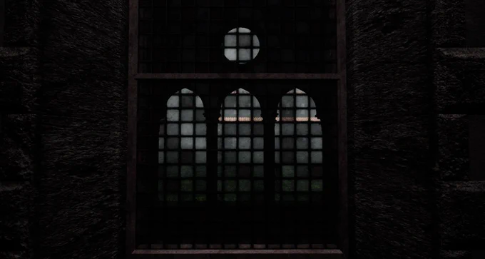 A view through the monastery windows