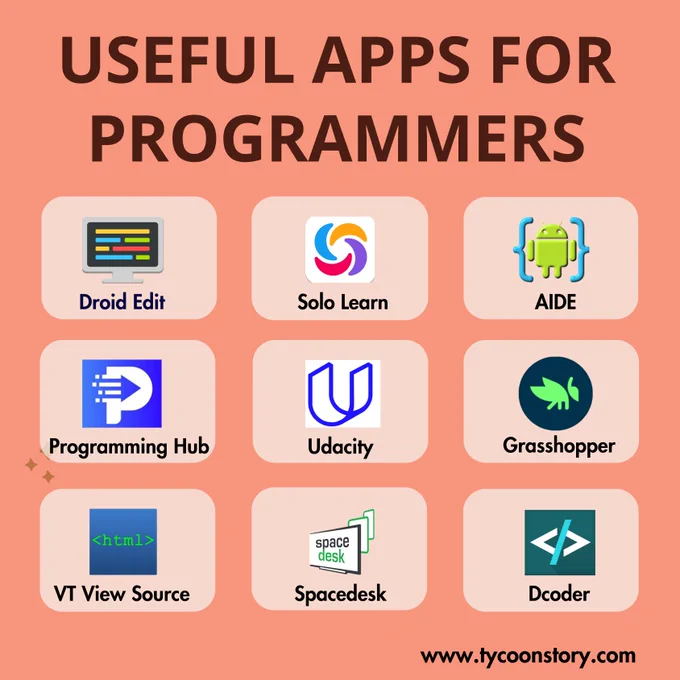 For programmers, having the right tools at their fingertips can make all the difference. 

From essential code editors like Visual Studio Code to collaboration platforms like GitHub and communication apps like Slack, these tools streamline development processes and enhance productivity. 

Additionally, resources like Stack Overflow provide invaluable support for problem-solving, while apps like Trello aid in project organization. 

Whether it's coding on-the-go with Dcoder or testing APIs with Postman, these apps cater to diverse programming needs, empowering developers to bring their ideas to life efficiently and effectively.