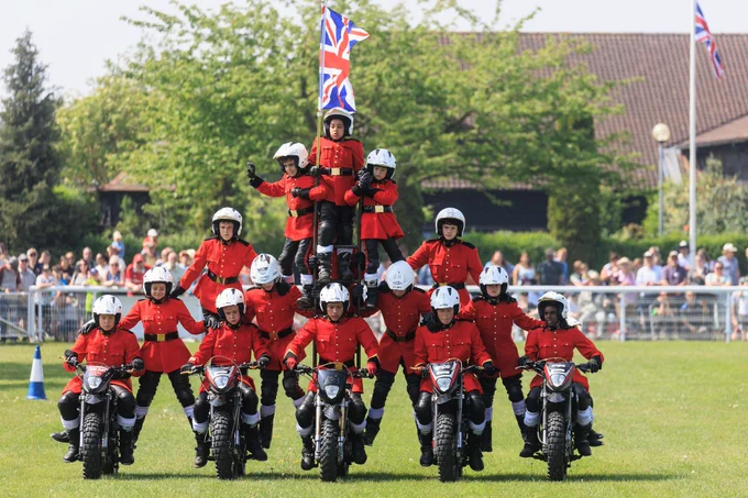 The Imps Motorcycle Display team at the Notts County Show