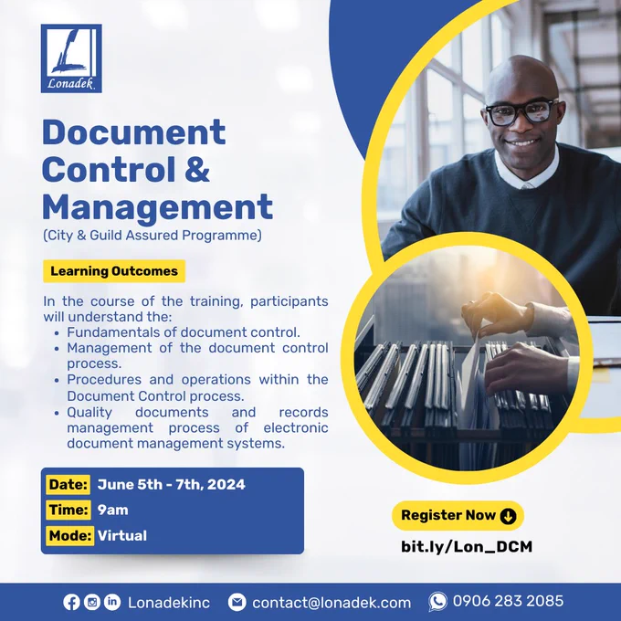 Document Control and Management Training
Document Controller
Document Control
Document Control Training
Professional Course