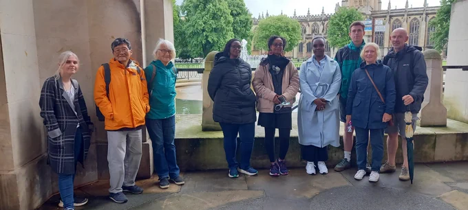 End of the walk by the City Hall, College Green